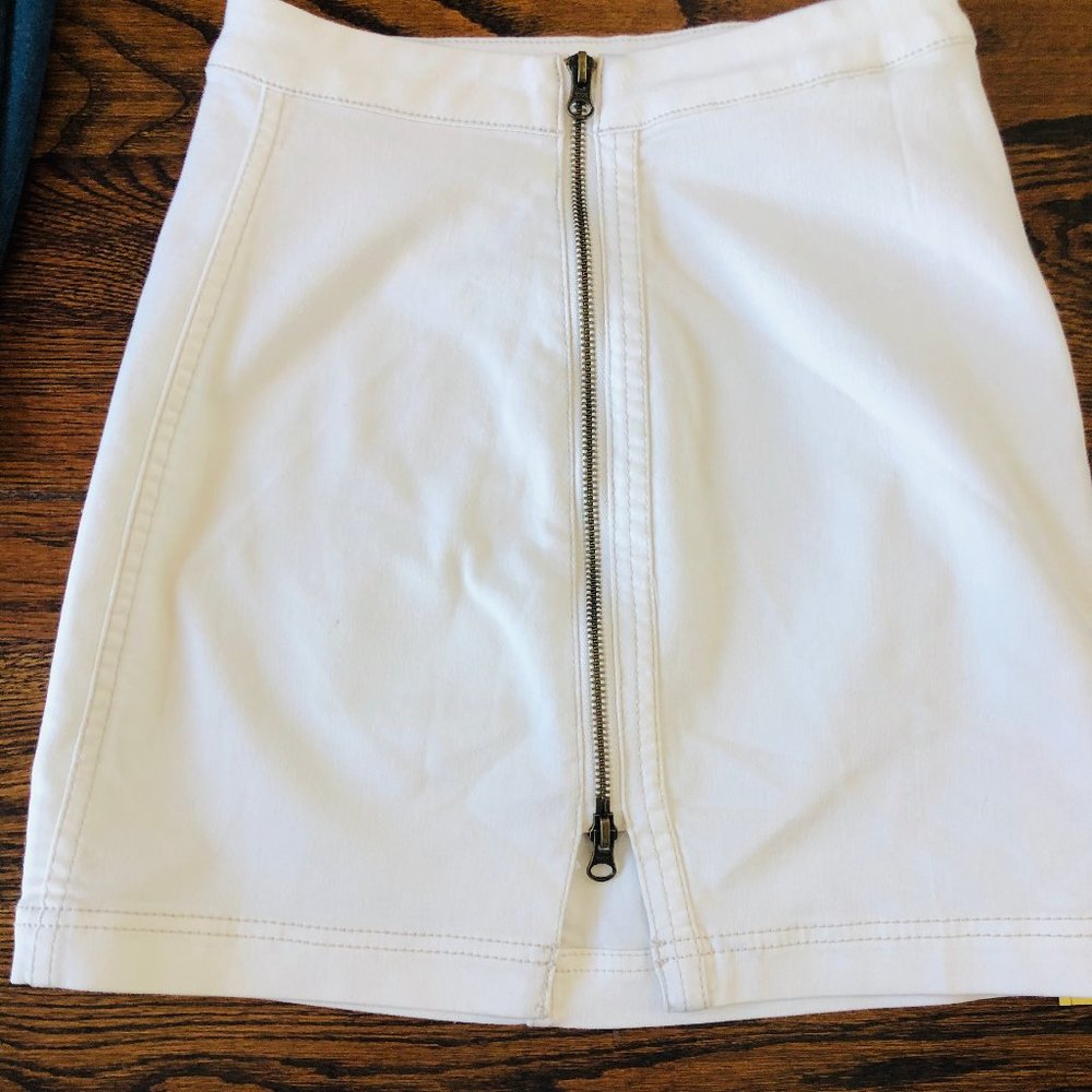 White free people skirt